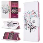 For Sony Xperia 5 / XZ5 Colored Drawing Pattern Horizontal Flip PU Leather Case with Holder & Card Slots & Wallet(Tree) - 1