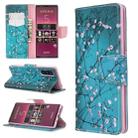 For Sony Xperia 5 / XZ5 Colored Drawing Pattern Horizontal Flip PU Leather Case with Holder & Card Slots & Wallet(Plum Blossom) - 1