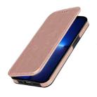 For iPhone 13 Pro Strong Magnetic Closure PU + TPU Leather Case with Card Slots & Holder (Rose Gold) - 6