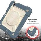 For iPad mini 6 Shockproof PC + Silicone Combination Tablet Case with Holder & Hand Strap & Shoulder Strap(Daisy Blue) - 4