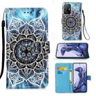 For Xiaomi Redmi 10 Colored Drawing Pattern Plain Weave Horizontal Flip Leather Case with Holder & Card Slot & Wallet & Lanyard(Undersea Mandala) - 1