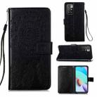 For Xiaomi Redmi 10 Dream Catcher Printing Horizontal Flip Leather Case with Holder & Card Slots & Wallet & Lanyard(Black) - 1