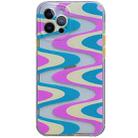 Shockproof TPU Pattern Protective Case For iPhone 13(Wave Pattern) - 1