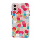 Shockproof TPU Pattern Protective Case For iPhone 13(Spot Graffiti Rose Red) - 1