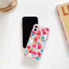 Shockproof TPU Pattern Protective Case For iPhone 13(Spot Graffiti Rose Red) - 3