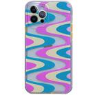 Shockproof TPU Pattern Protective Case For iPhone 12 mini(Wave Pattern) - 1