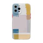 Shockproof TPU Pattern Protective Case For iPhone 12 mini(Lattice) - 1