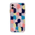 Shockproof TPU Pattern Protective Case For iPhone 12 mini(Spot Graffiti Blue) - 1