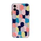 Shockproof TPU Pattern Protective Case For iPhone 11(Spot Graffiti Blue) - 1