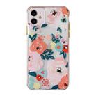 Shockproof TPU Pattern Protective Case For iPhone 13(Pink Peony Flower) - 1