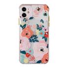 Shockproof TPU Pattern Protective Case For iPhone 13 Pro(Pink Peony Flower) - 1