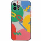 Shockproof TPU Pattern Protective Case For iPhone 12 mini(Geometry) - 1