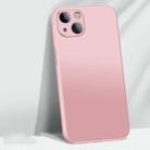 AG Matte Glass Liquid Silicone Skin Feel Magsafe Phone Case For iPhone 13(Girly Pink) - 1