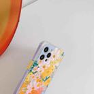 Shockproof TPU Pattern Protective Case For iPhone 12(Watercolor Chrysanthemum) - 4