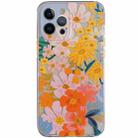 Shockproof TPU Pattern Protective Case For iPhone 11 Pro Max(Watercolor Chrysanthemum) - 1