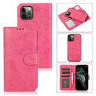 For iPhone 13 Pro Retro 2 in 1 Detachable Magnetic Horizontal Flip TPU + PU Leather Case with Holder & Card Slots & Photo Frame & Wallet (Rose Red) - 1