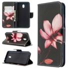 For Xiaomi Redmi 8A Colored Drawing Pattern Horizontal Flip Leather Case with Holder & Card Slots & Wallet(Lotus) - 1