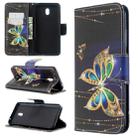 For Xiaomi Redmi 8A Colored Drawing Pattern Horizontal Flip Leather Case with Holder & Card Slots & Wallet(Big Butterfly) - 1