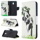 For Xiaomi Redmi 8A Colored Drawing Pattern Horizontal Flip Leather Case with Holder & Card Slots & Wallet(Panda Bamboo) - 1