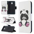 For Xiaomi Redmi 8A Colored Drawing Pattern Horizontal Flip Leather Case with Holder & Card Slots & Wallet(Big Panda) - 1