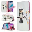 For Xiaomi Redmi 8 Colored Drawing Pattern Horizontal Flip Leather Case with Holder & Card Slots & Wallet(Tree Owl) - 1