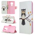 For Nokia 6.2 / 7.2 Colored Drawing Pattern Horizontal Flip Leather Case with Holder & Card Slots & Wallet(Tree Owl) - 1