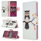 For Sony Xperia 5 / XZ5 Colored Drawing Pattern Horizontal Flip Leather Case with Holder & Card Slots & Wallet(Tree Owl) - 1