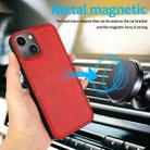 For iPhone 13 Calf Texture 2 in 1 Detachable Magnetic Back Cover Horizontal Flip Leather Case with Holder & Card Slots & Wallet & Photo Frame(Red) - 7