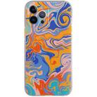Shockproof TPU Pattern Protective Case For iPhone 13(Graffiti Wave Pattern) - 1
