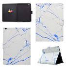 For iPad 4 Horizontal Flip Leather Case with Holder & Card Slot & Sleep / Wake-up Function(White Marble) - 1