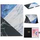 For iPad 10.2 / 10.5 TPU Horizontal Flip Leather Case with Holder & Card Slot & Sleep / Wake-up Function(Blue White Stitching) - 1