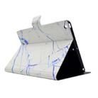 For iPad 9.7 (2017) TPU Horizontal Flip Leather Case with Holder & Card Slot & Sleep / Wake-up Function(White Marble) - 6