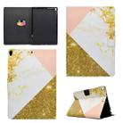 For iPad Pro 10.5 inch TPU Horizontal Flip Leather Case with Holder & Card Slot & Sleep / Wake-up Function(White Gold) - 1