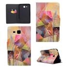 For Galaxy Tab A 7.0 (2016) T280 TPU Horizontal Flip Leather Case with Holder & Card Slot & Sleep / Wake-up Function(Flamingo) - 1