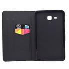 For Galaxy Tab A 7.0 (2016) T280 TPU Horizontal Flip Leather Case with Holder & Card Slot & Sleep / Wake-up Function(Flamingo) - 4