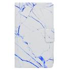 For Galaxy Tab A 7.0 (2016) T280 TPU Horizontal Flip Leather Case with Holder & Card Slot & Sleep / Wake-up Function(White Marble) - 2
