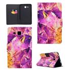 For Galaxy Tab A 7.0 (2016) T280 TPU Horizontal Flip Leather Case with Holder & Card Slot & Sleep / Wake-up Function(Amethyst) - 1