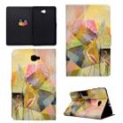 For Galaxy Tab A 10.1 (2016) T580 TPU Horizontal Flip Leather Case with Holder & Card Slot & Sleep / Wake-up Function(Flamingo) - 1