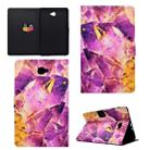 For Galaxy Tab A 10.1 (2016) T580 TPU Horizontal Flip Leather Case with Holder & Card Slot & Sleep / Wake-up Function(Amethyst) - 1