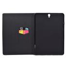 For Galaxy Tab S3 9.7 T820 TPU Horizontal Flip Leather Case with Holder & Card Slot & Sleep / Wake-up Function(Black Gold) - 4