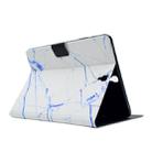 For Galaxy Tab S3 9.7 T820 TPU Horizontal Flip Leather Case with Holder & Card Slot & Sleep / Wake-up Function(White Marble) - 6