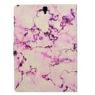 For Galaxy Tab S3 9.7 T820 TPU Horizontal Flip Leather Case with Holder & Card Slot & Sleep / Wake-up Function(Pink Marble) - 3