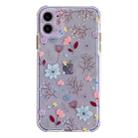 Shockproof TPU Pattern Protective Case For iPhone 13(Small Fresh Floral) - 1