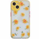 Shockproof TPU Pattern Protective Case For iPhone 13 (Small Fresh Flowers) - 1