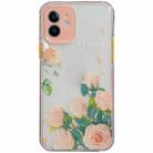 Shockproof TPU Pattern Protective Case For iPhone 13 (Rose) - 1