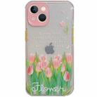 Shockproof TPU Pattern Protective Case For iPhone 13 (Lily) - 1