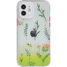Shockproof TPU Pattern Protective Case For iPhone 12 (Leaves) - 1