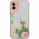 Shockproof TPU Pattern Protective Case For iPhone 12 Pro Max (Rose) - 1