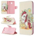 For Xiaomi Redmi 8A Colored Drawing Pattern Horizontal Flip Leather Case with Holder & Card Slots & Wallet(Unicorn) - 1