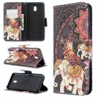 For Xiaomi Redmi 8A Colored Drawing Pattern Horizontal Flip Leather Case with Holder & Card Slots & Wallet(Flower Elephant) - 1